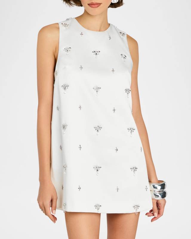 Tylee Crystal-Embellished Shift Dress